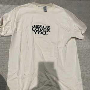 JESUS LOVES YOU SHIRT- ONLY WORN ONCE
